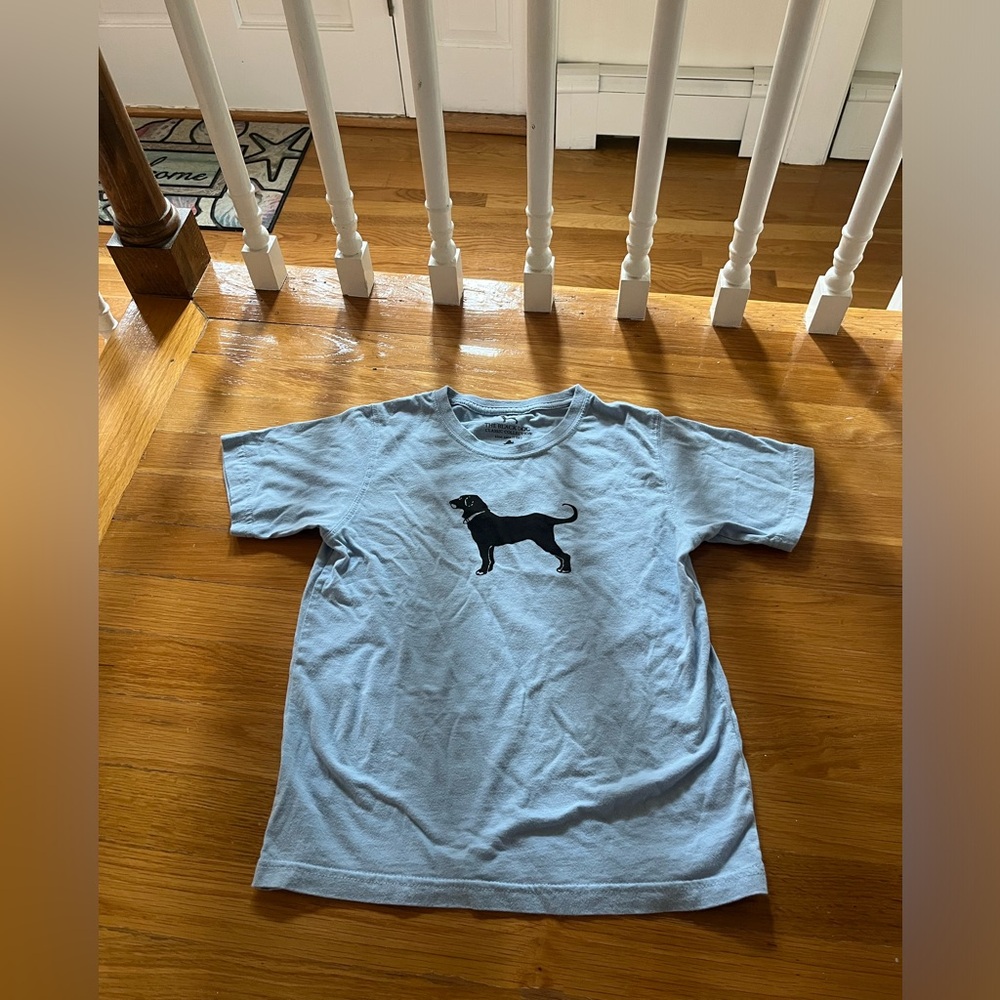 blue black dog tee shirt